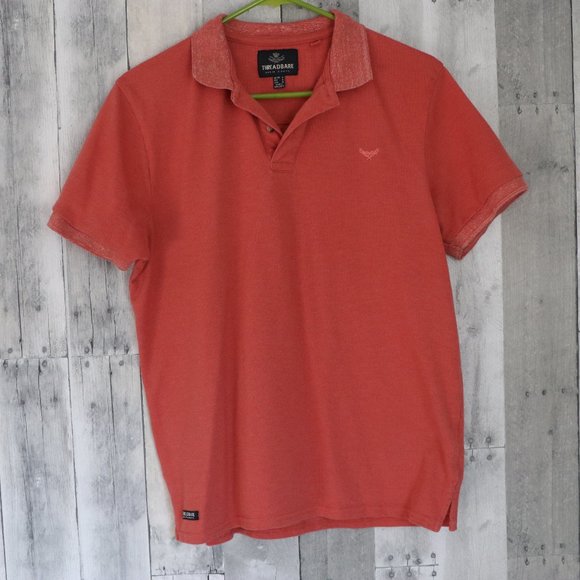 THREADBARE | Mens Basic Muscle Fit Orange Polo - Picture 2 of 11